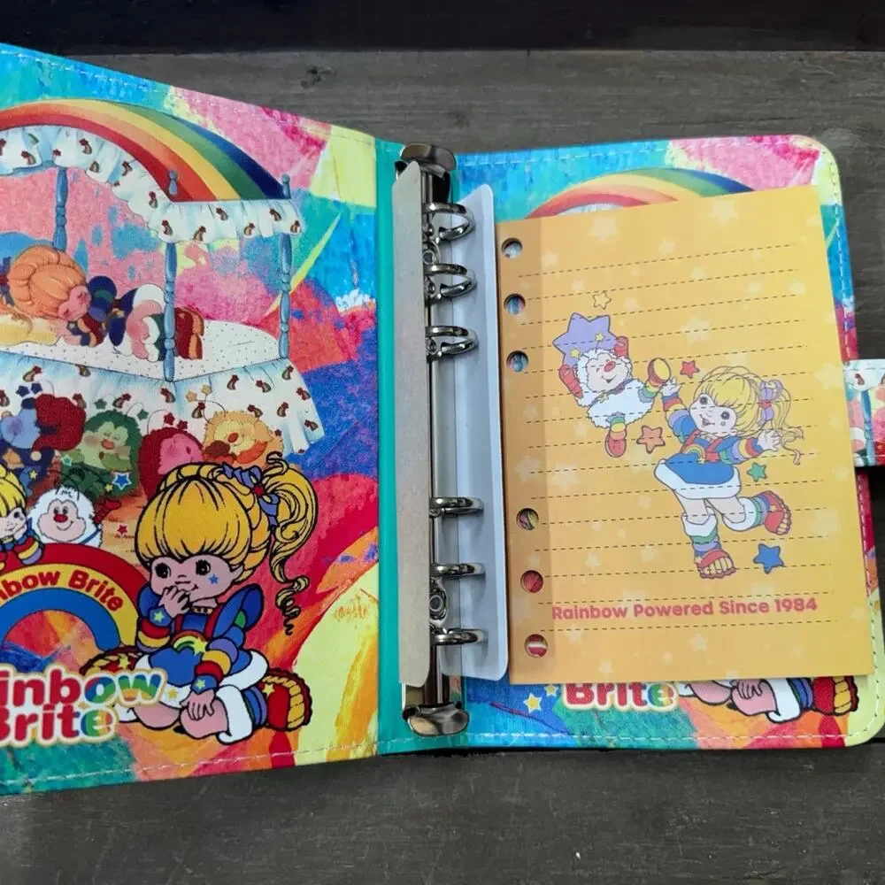 Rainbow Brite A6 6 Ring Binder & Paper